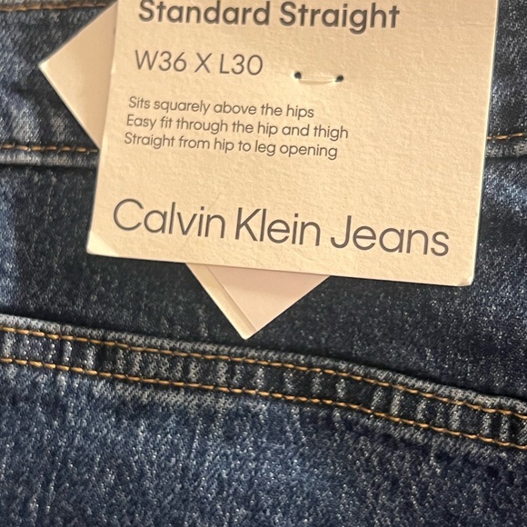 Men’s calvin Klein nwt jeans size 36x30 standard blue - Picture 4 of 8